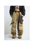 Peoplesense Detachable Utility Cargo Pants Loose Fit Cotton Khaki AW24