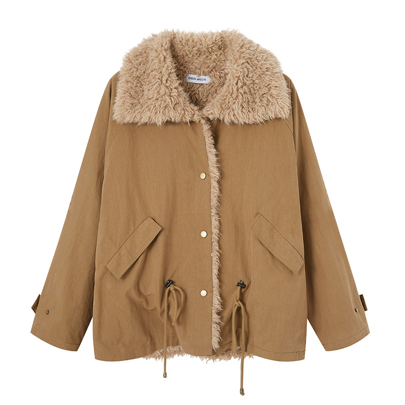DIDDI MODA Cozy Fleece Bomber Jacket