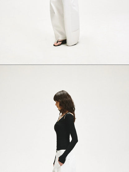 KVKV Yoga Clothing Brand - Adjustable Two Way Spliced Layered Top