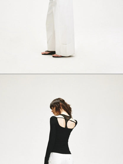 KVKV Yoga Clothing Brand - Adjustable Two Way Spliced Layered Top