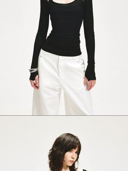 KVKV Yoga Clothing Brand - Adjustable Two Way Spliced Layered Top