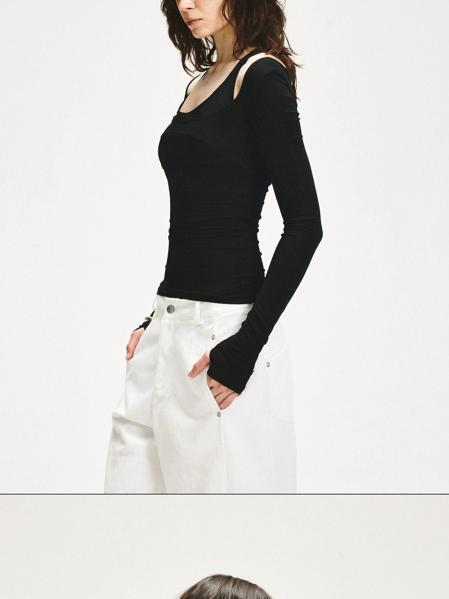 KVKV Yoga Clothing Brand - Adjustable Two Way Spliced Layered Top