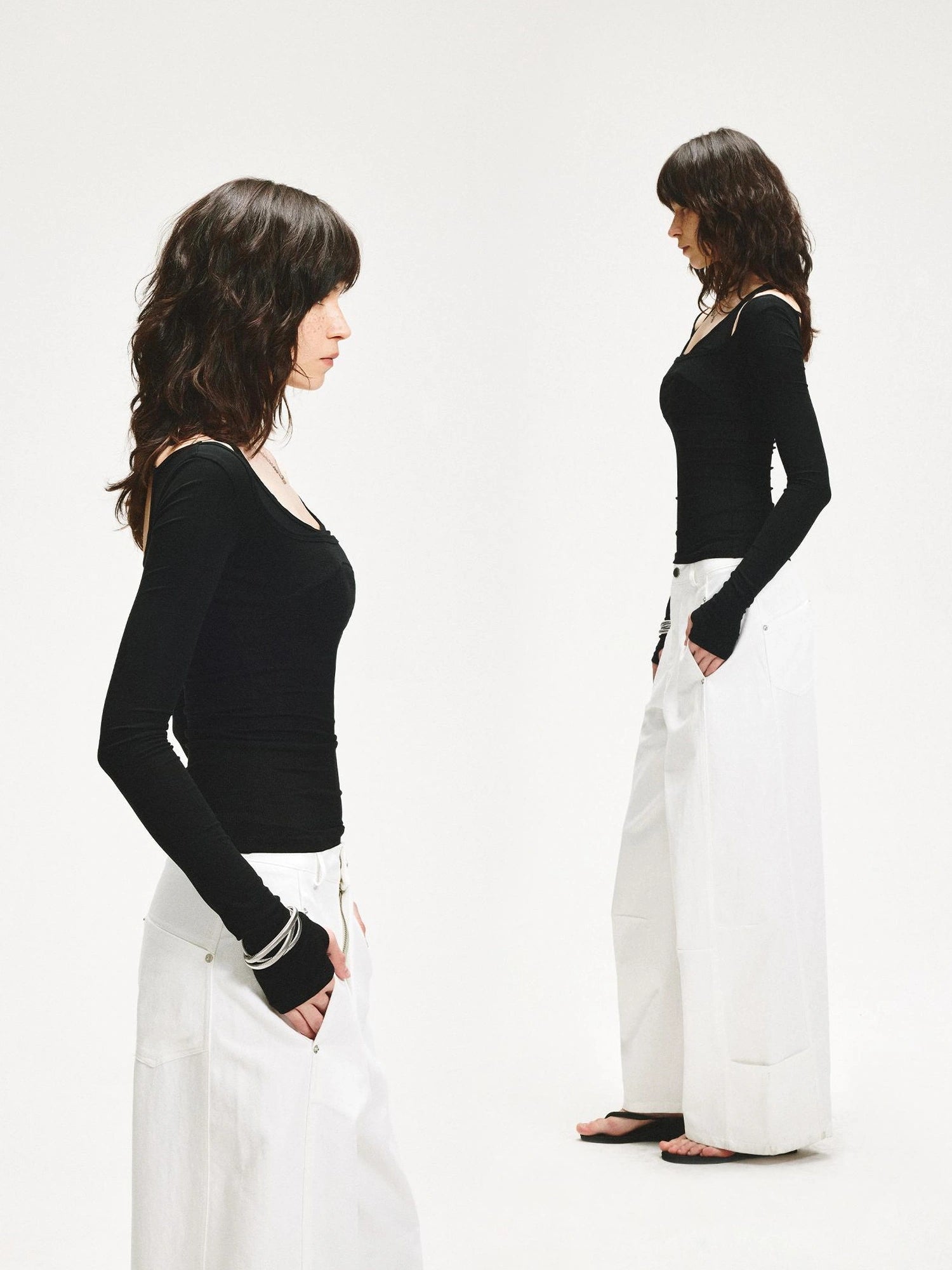 KVKV Yoga Clothing Brand - Adjustable Two Way Spliced Layered Top