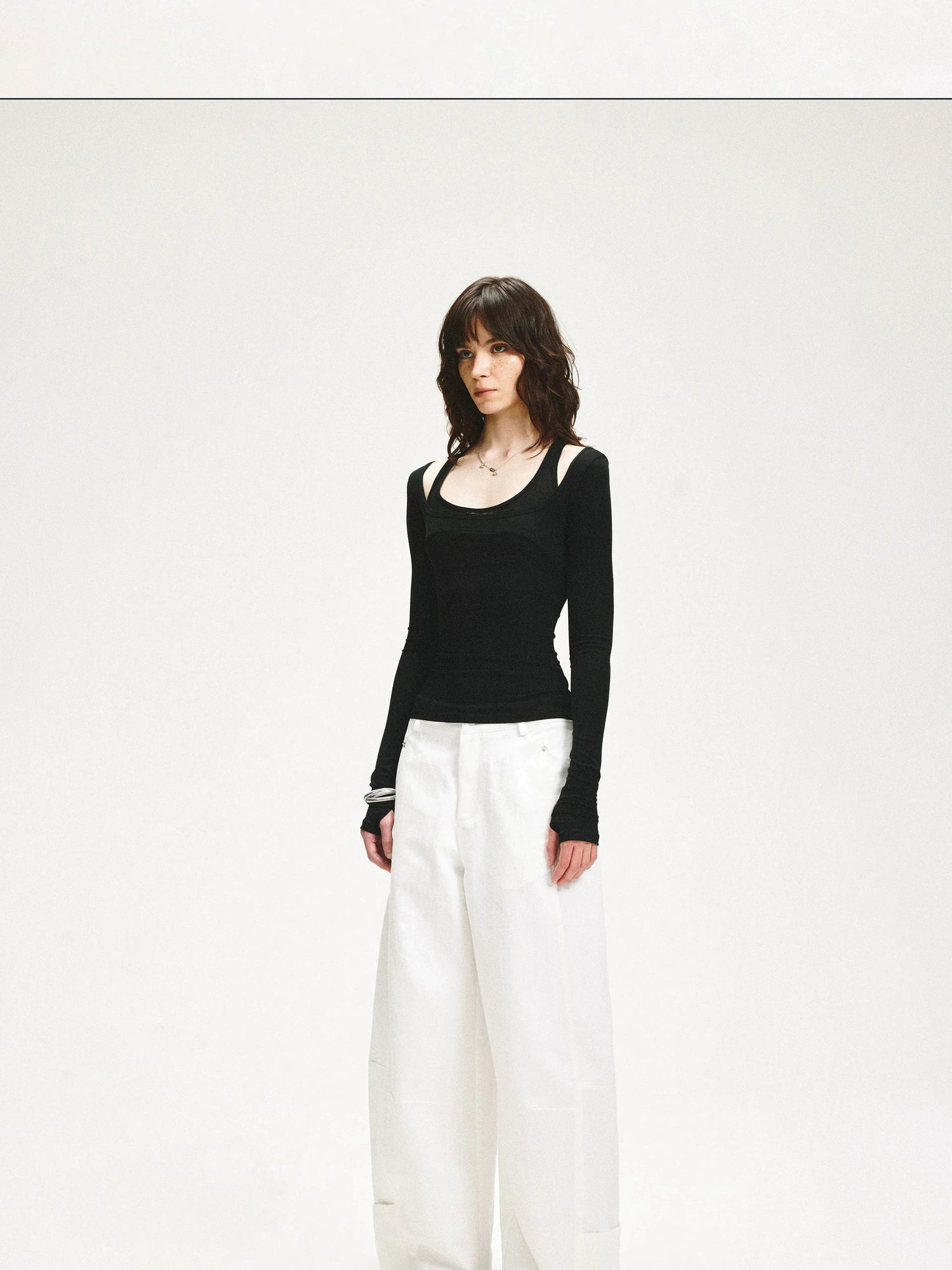 KVKV Yoga Clothing Brand - Adjustable Two Way Spliced Layered Top