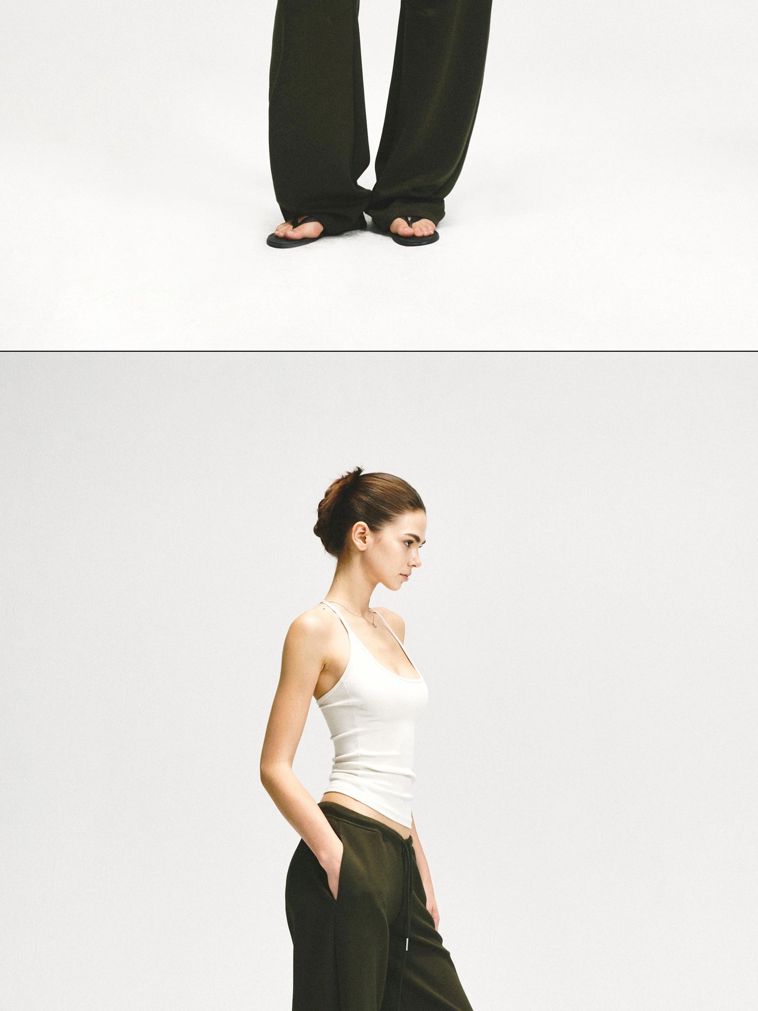 kvkv Adjustable Y Back Yoga Cami Top In Oatmeal