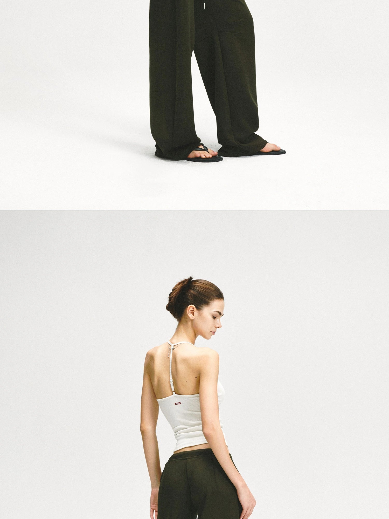 kvkv Adjustable Y Back Yoga Cami Top In Oatmeal