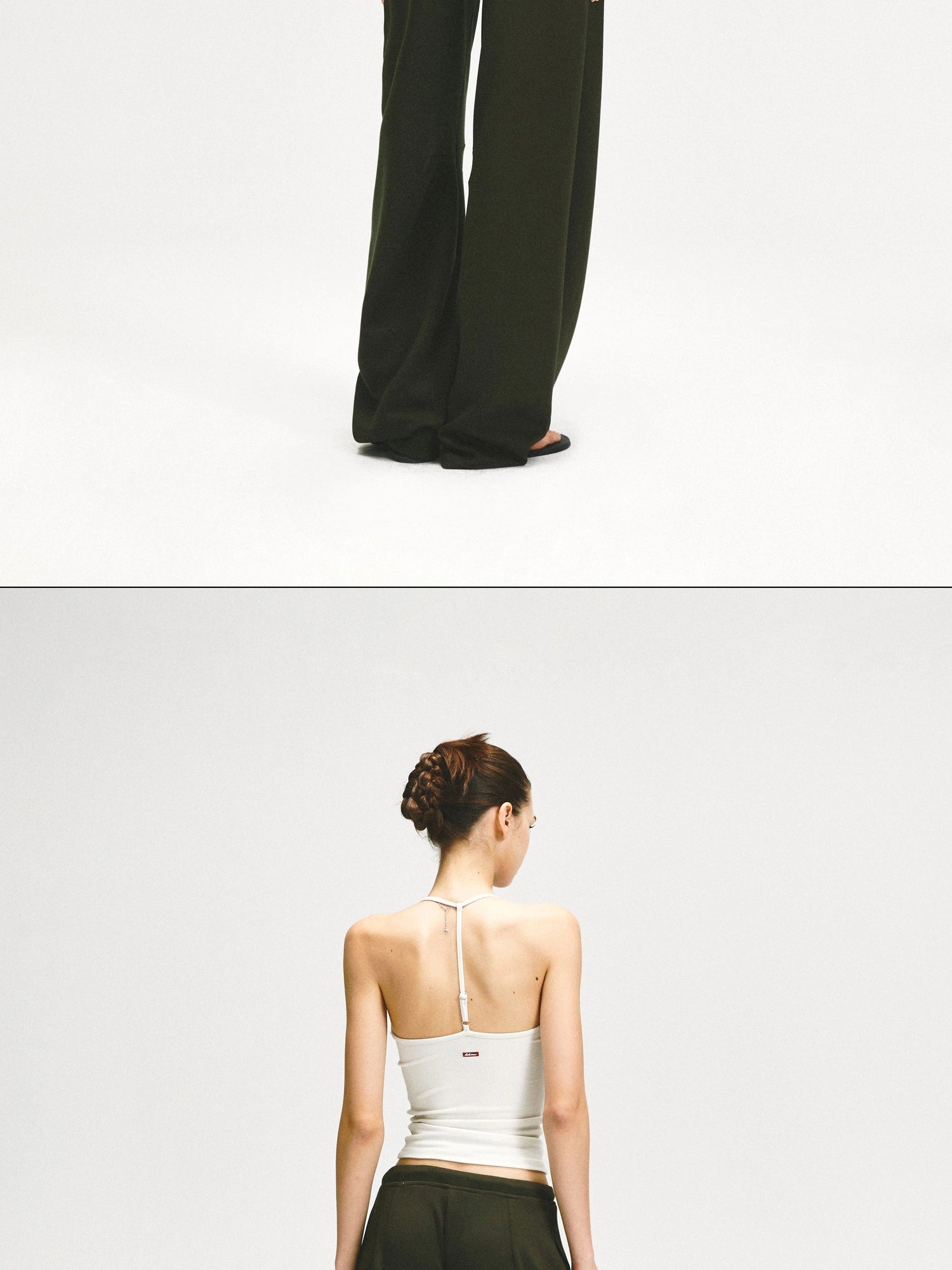 kvkv Adjustable Y Back Yoga Cami Top In Oatmeal
