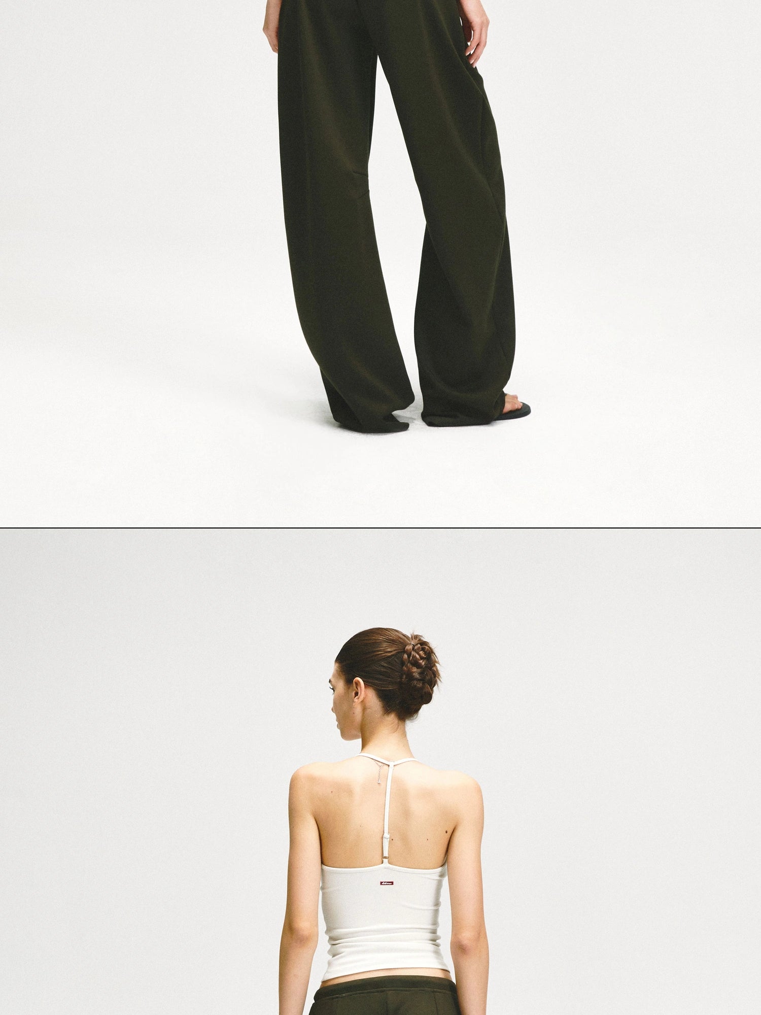 kvkv Adjustable Y Back Yoga Cami Top In Oatmeal