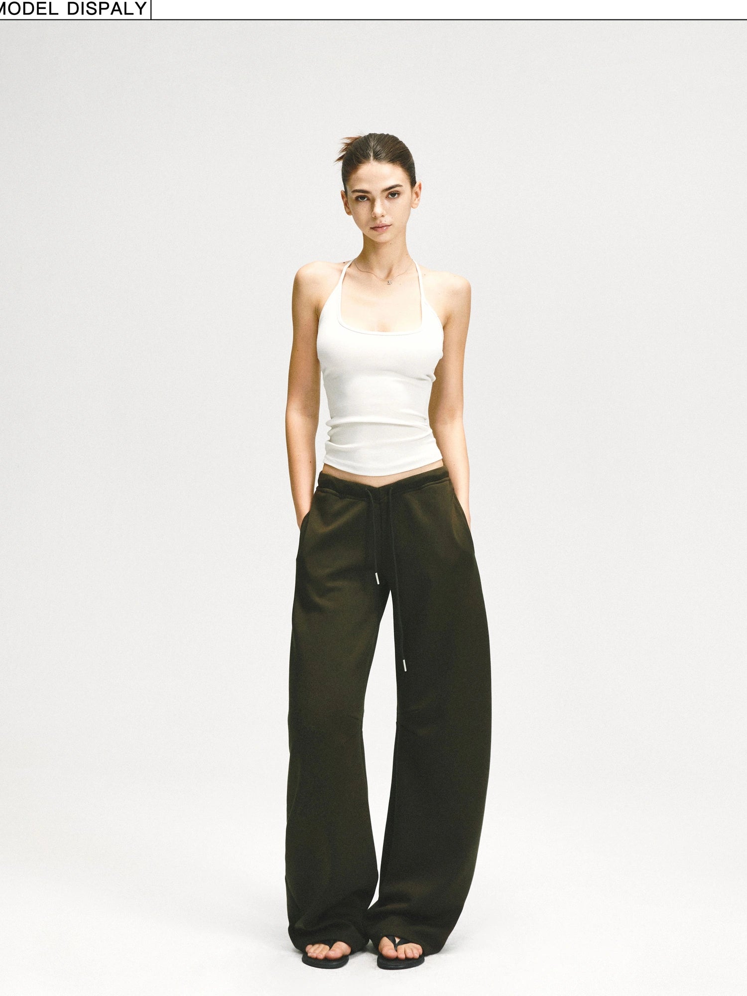 kvkv Adjustable Y Back Yoga Cami Top In Oatmeal