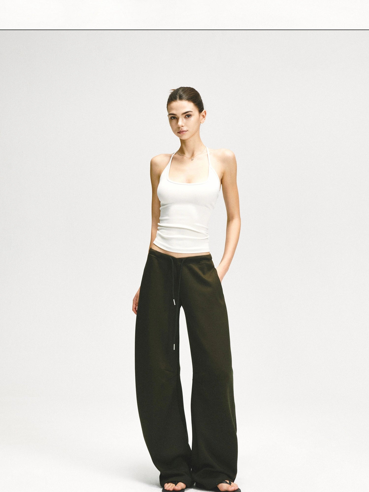 kvkv Adjustable Y Back Yoga Cami Top In Oatmeal
