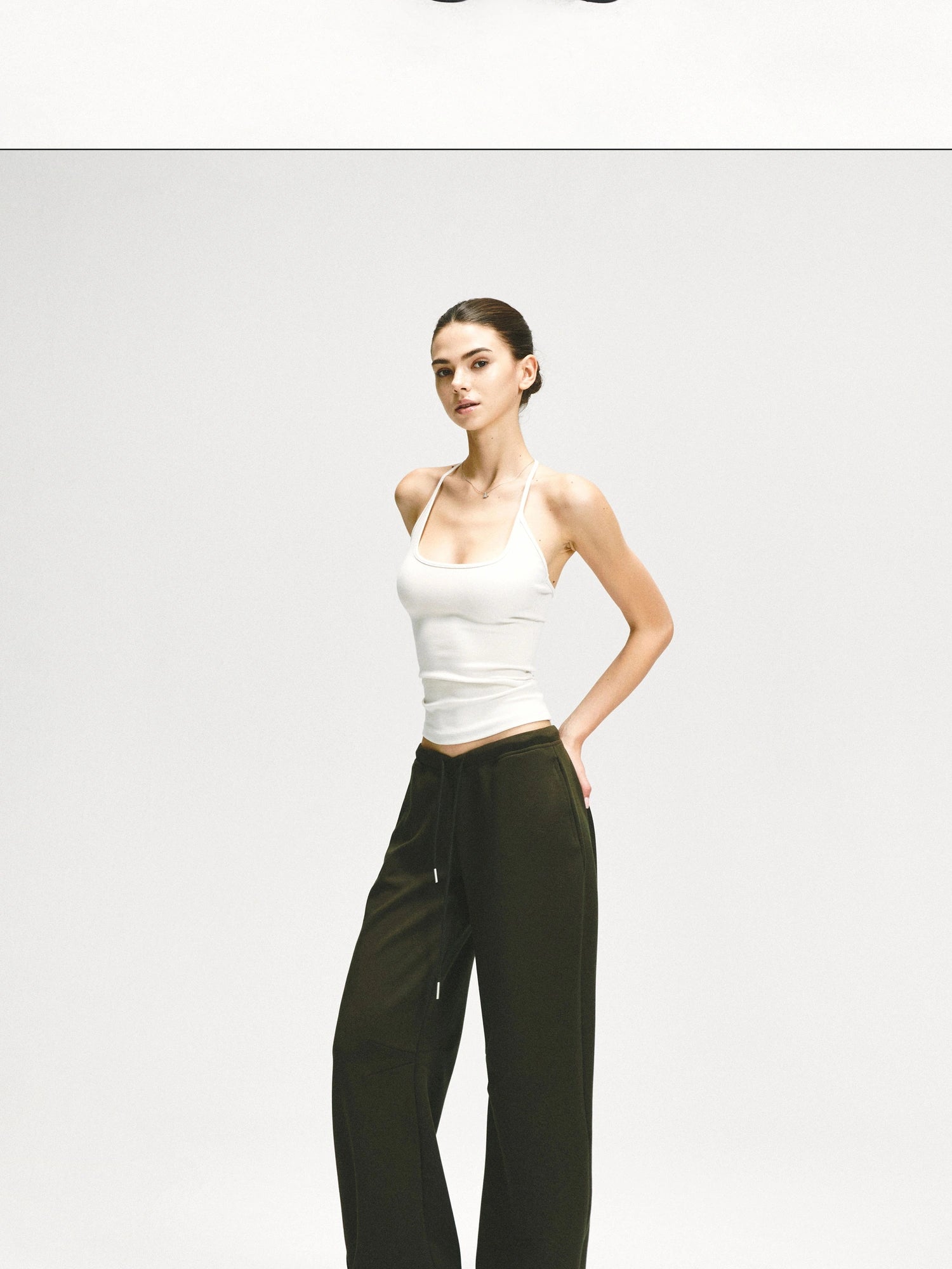 kvkv Adjustable Y Back Yoga Cami Top In Oatmeal