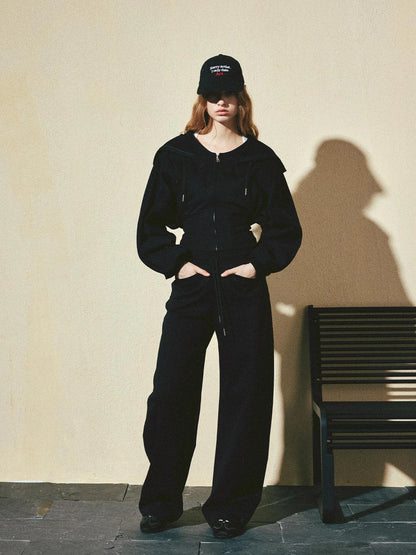 kvkv Arc Structure Wide Leg Sweatpants