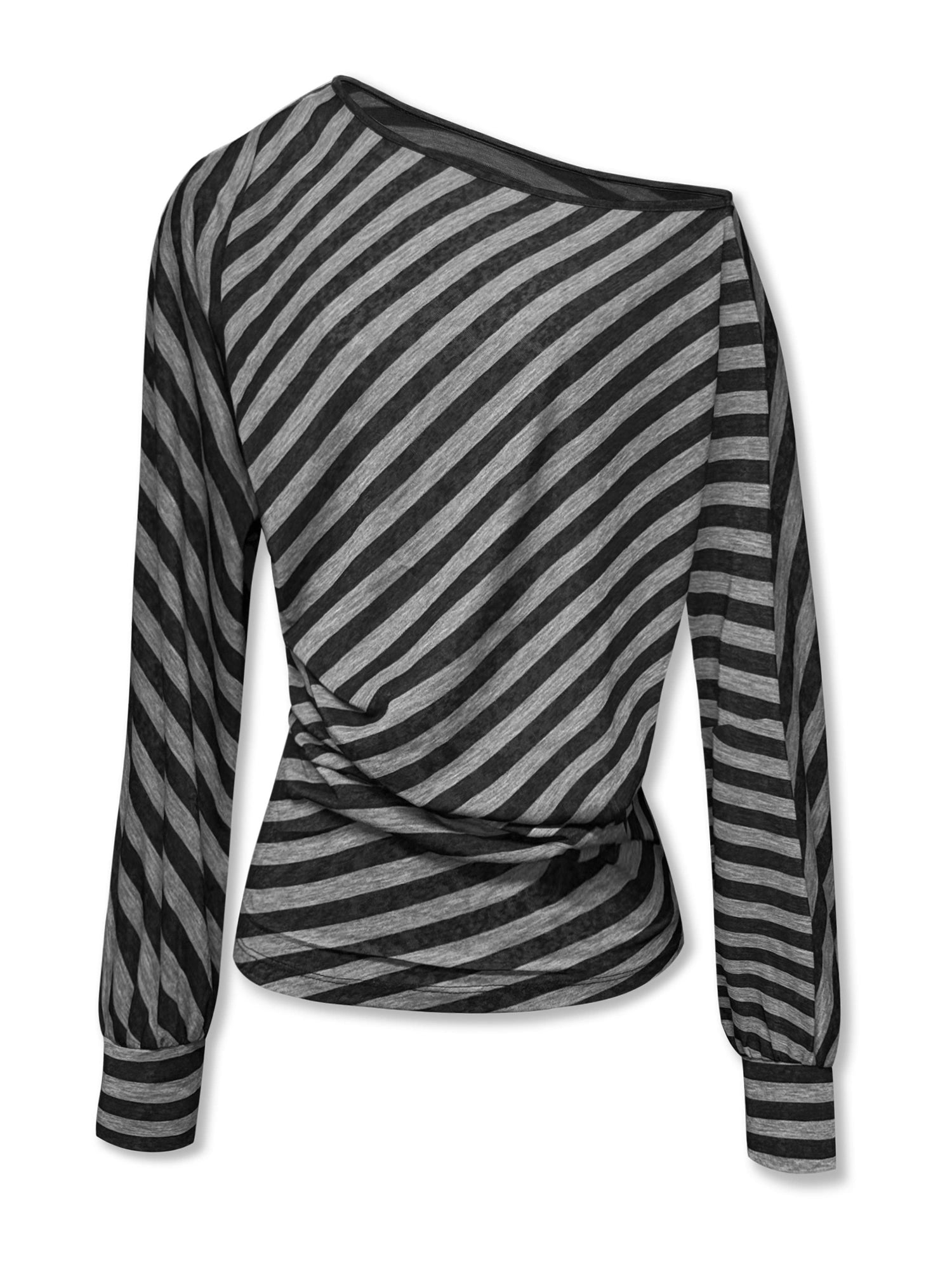 kvkv_Asymmetric_Batwing_Top_With_Twist_Detail_V-neck_T-shirt_Long_Sleeve_MISSTT