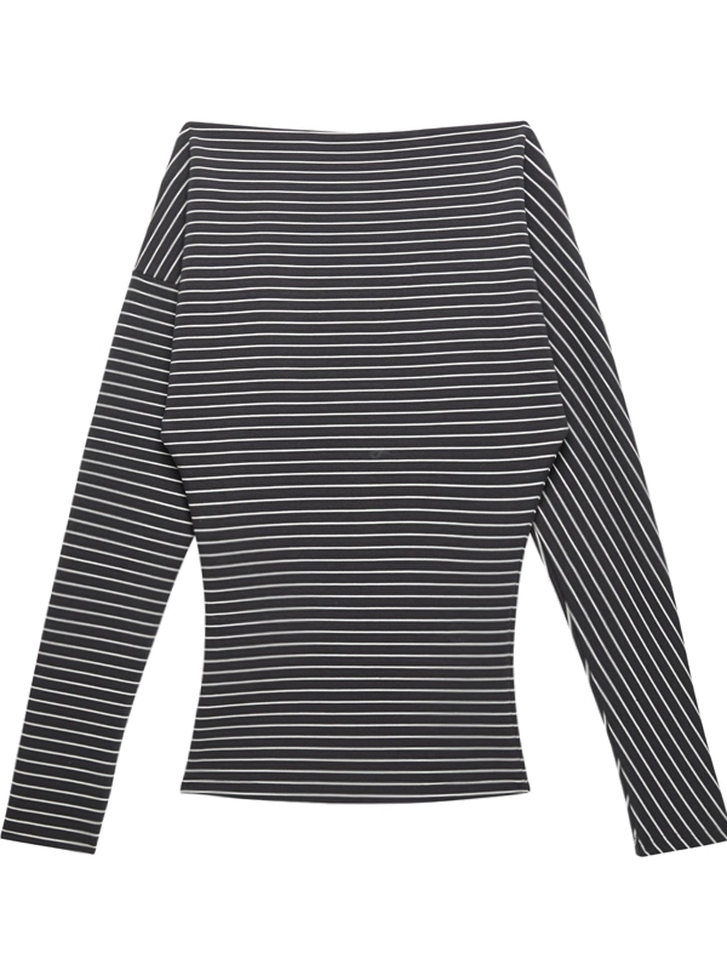kvkv_Asymmetric_Black_And_White_Striped_Crop_Top_MISSTT