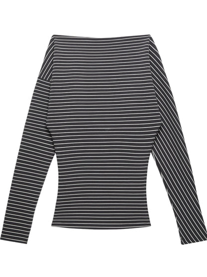 kvkv_Asymmetric_Black_And_White_Striped_Crop_Top_MISSTT
