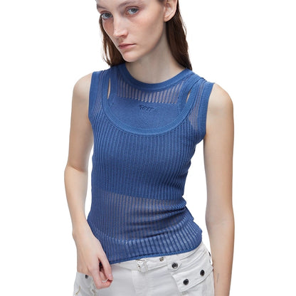 kvkv_Asymmetric_Collarbone_Hollow_Knit_Camisole_MISSTT