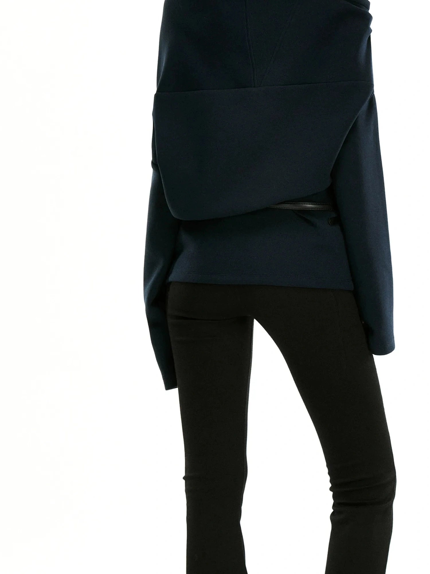 kvkv Asymmetric Off Shoulder Space Cotton Sweatshirt