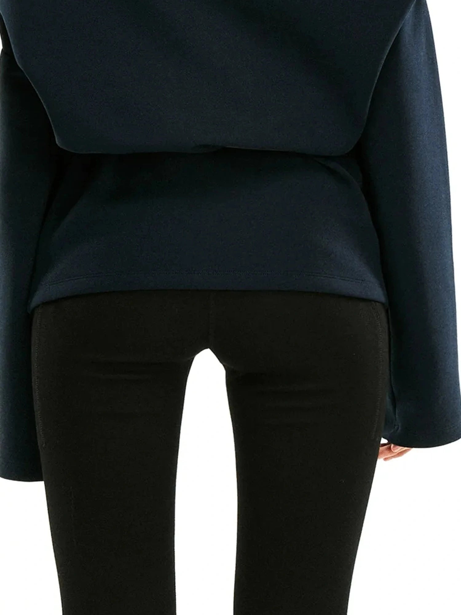 kvkv Asymmetric Off Shoulder Space Cotton Sweatshirt