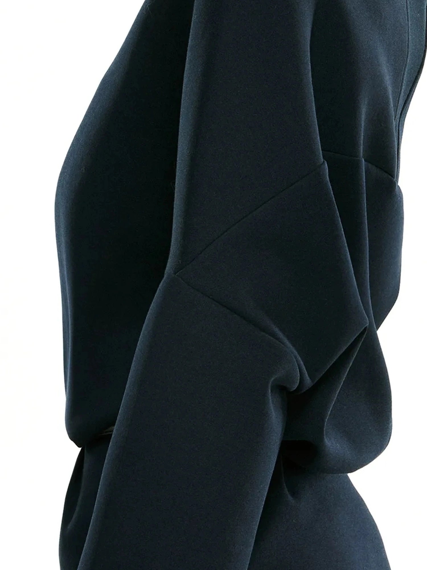 kvkv Asymmetric Off Shoulder Space Cotton Sweatshirt