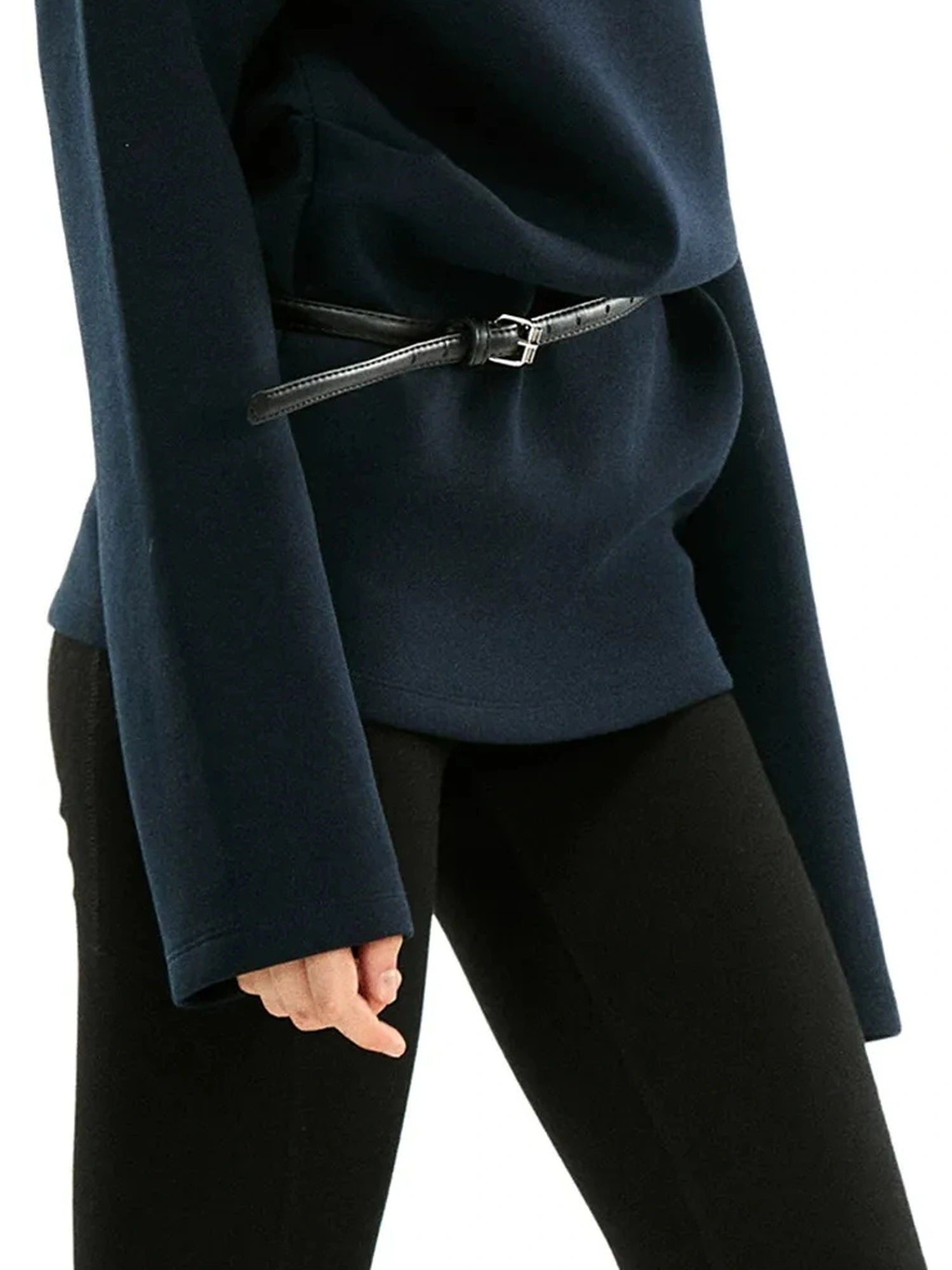 kvkv Asymmetric Off Shoulder Space Cotton Sweatshirt