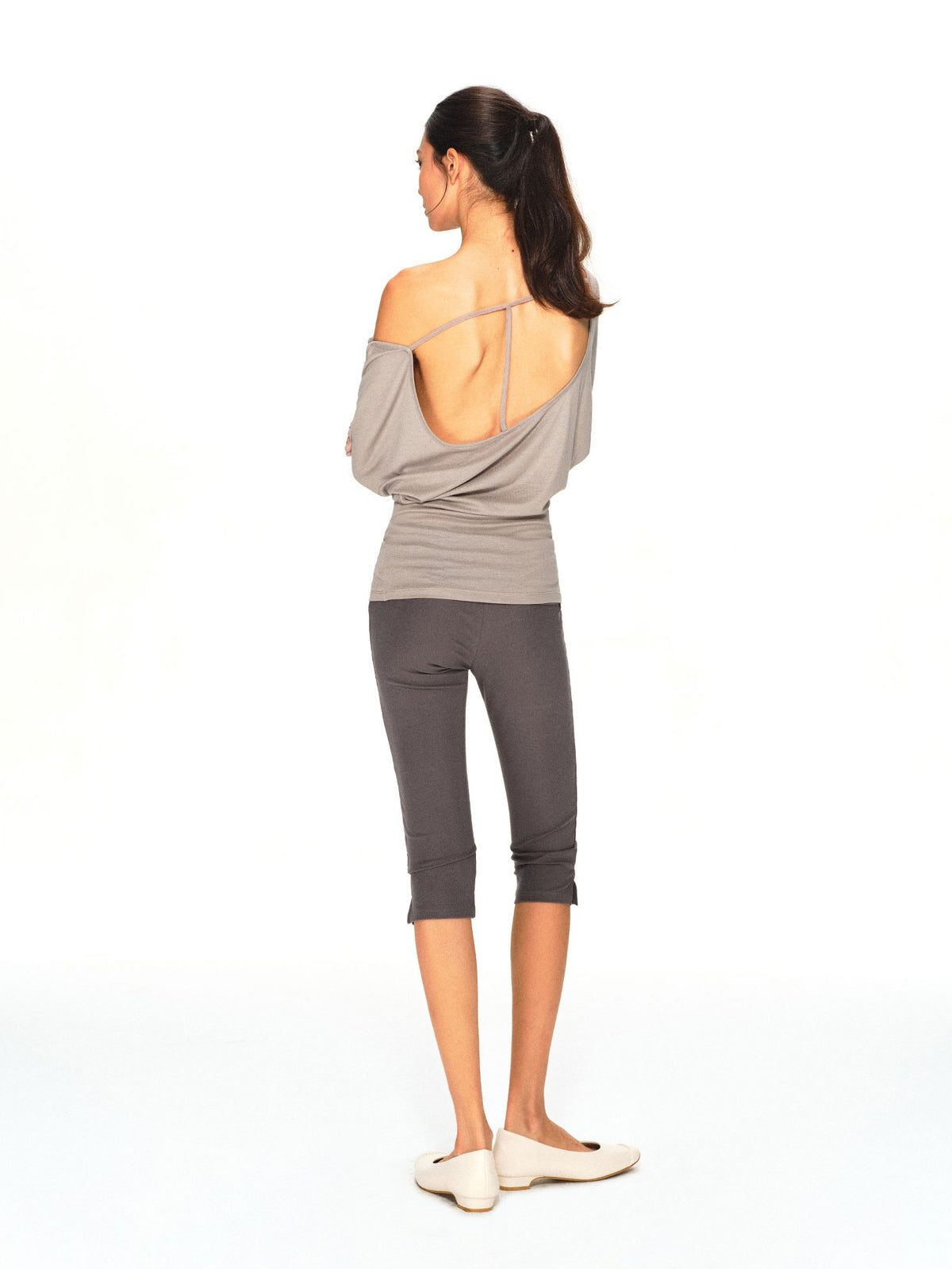 kvkv Asymmetric One Shoulder Open Back Button Detail Loose Women&