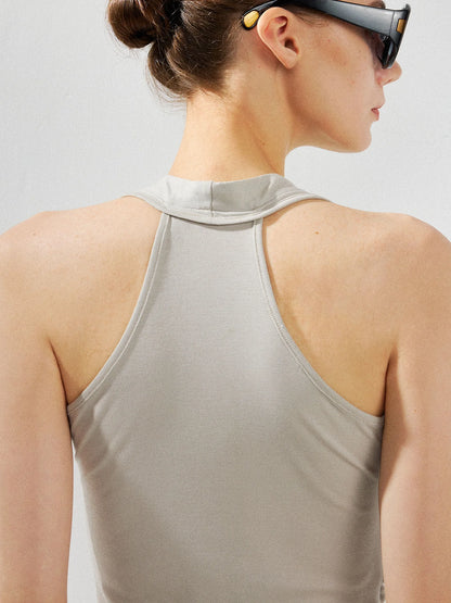 kvkv Asymmetric Pleated Lyocell Camisole Top