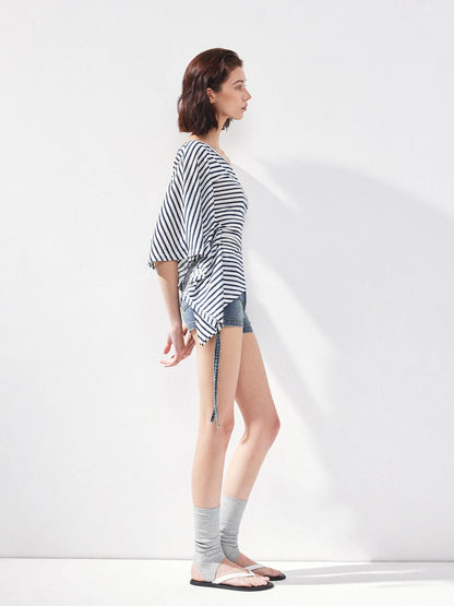 kvkv Asymmetric Stripe Sleeveless Top