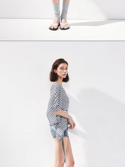 kvkv Asymmetric Stripe Sleeveless Top