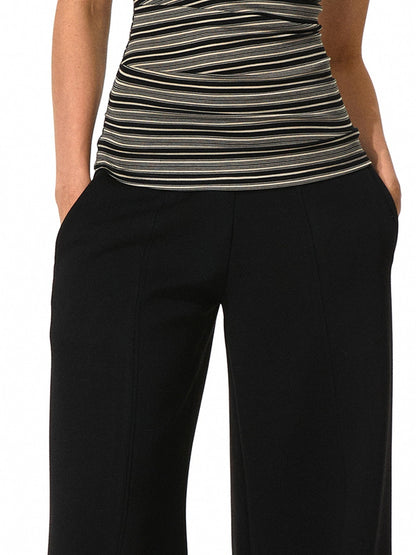 kvkv Black Apricot Stretch Stripped Bustier Top