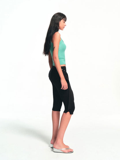 kvkv Black Detachable Hip Cover Tie Skirt Women&