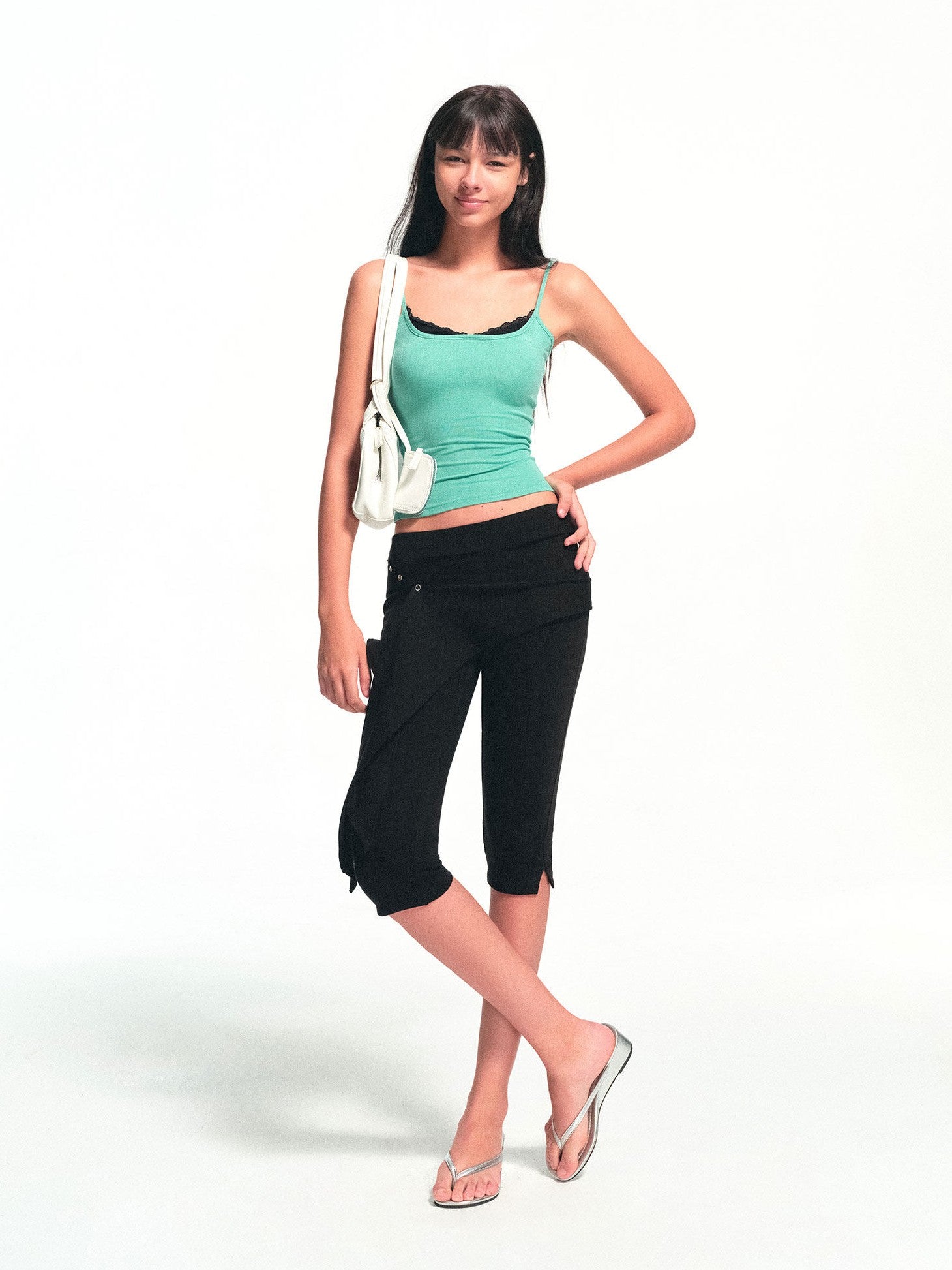 kvkv Black Detachable Hip Cover Tie Skirt Women&