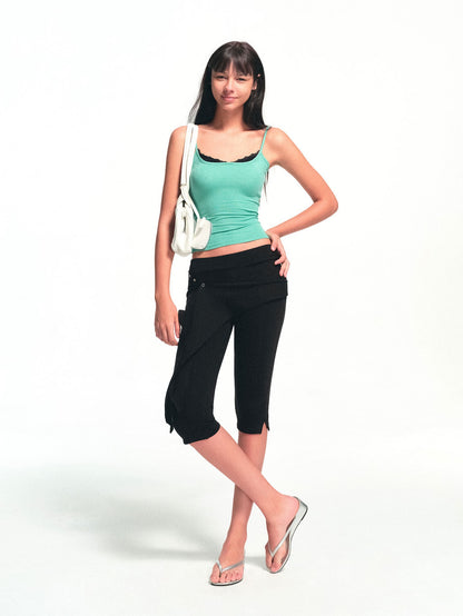 kvkv Black Detachable Hip Cover Tie Skirt Women&