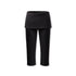 kvkv_Black_Side_Slit_Foldover_Waist_Fitted_Capri_Women&