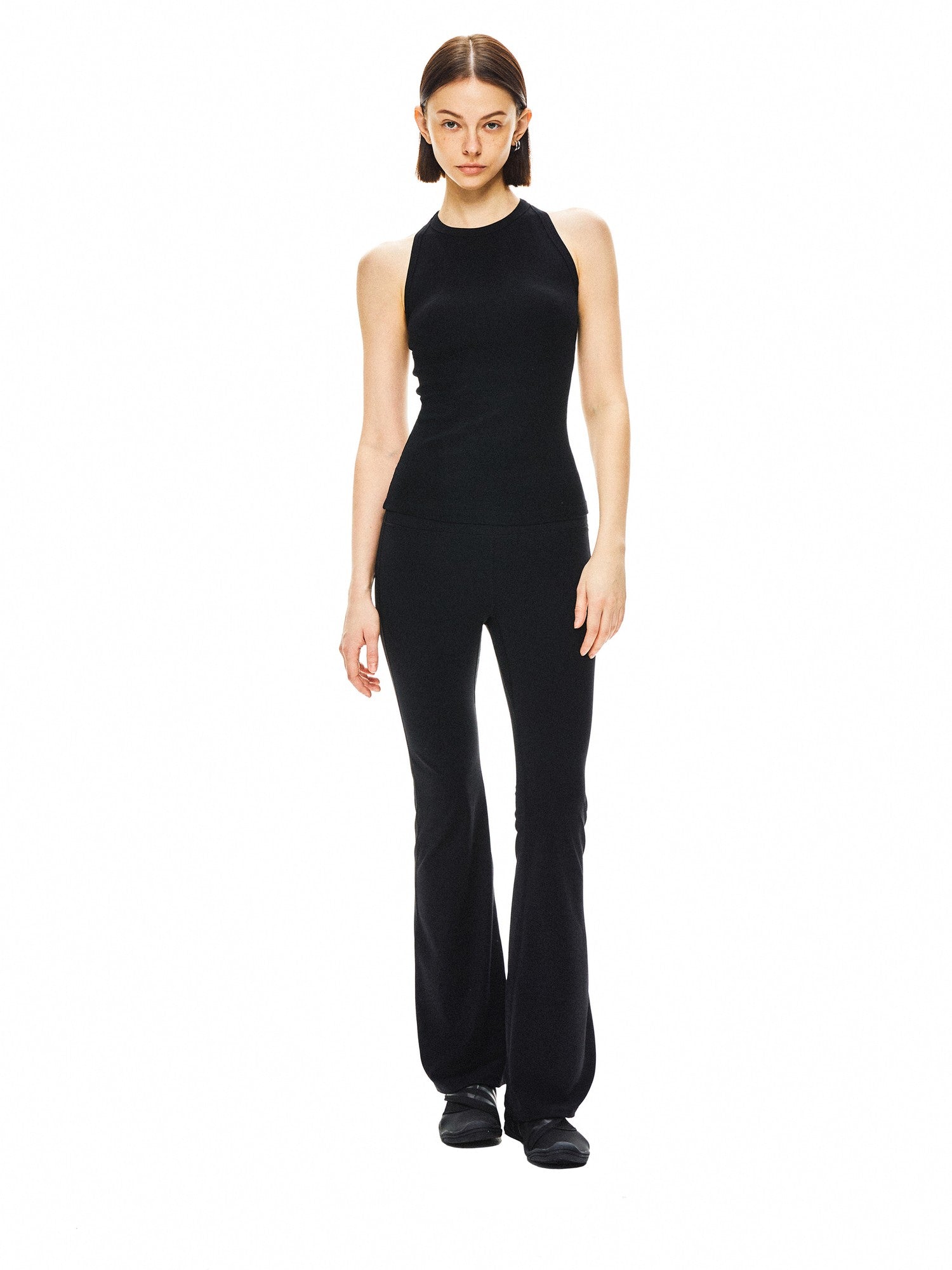 kvkv Black Yoga Racerback Women&