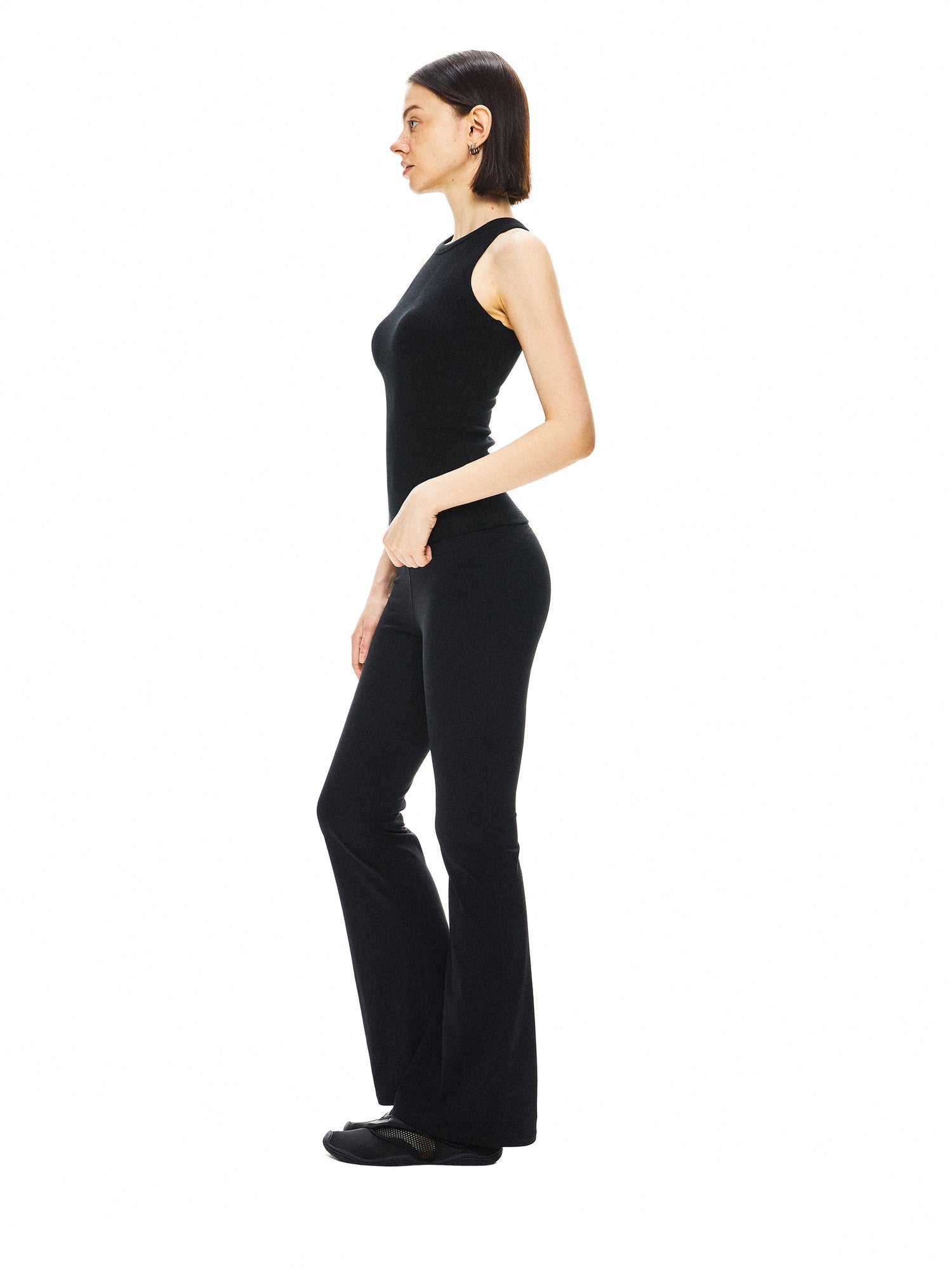 kvkv Black Yoga Racerback Women&