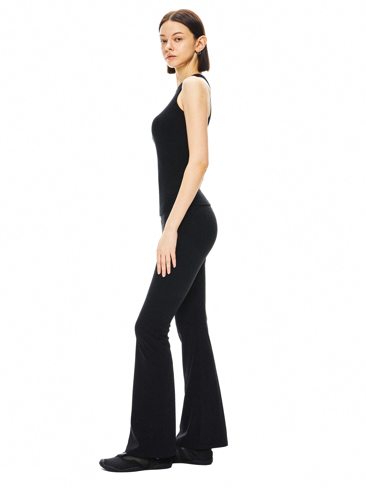 kvkv Black Yoga Racerback Women&