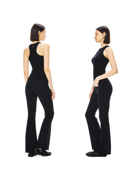 kvkv Black Yoga Racerback Women&
