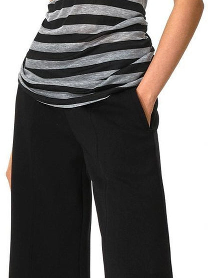 kvkv Black &amp; Gray Striped Adjustable Halter Top