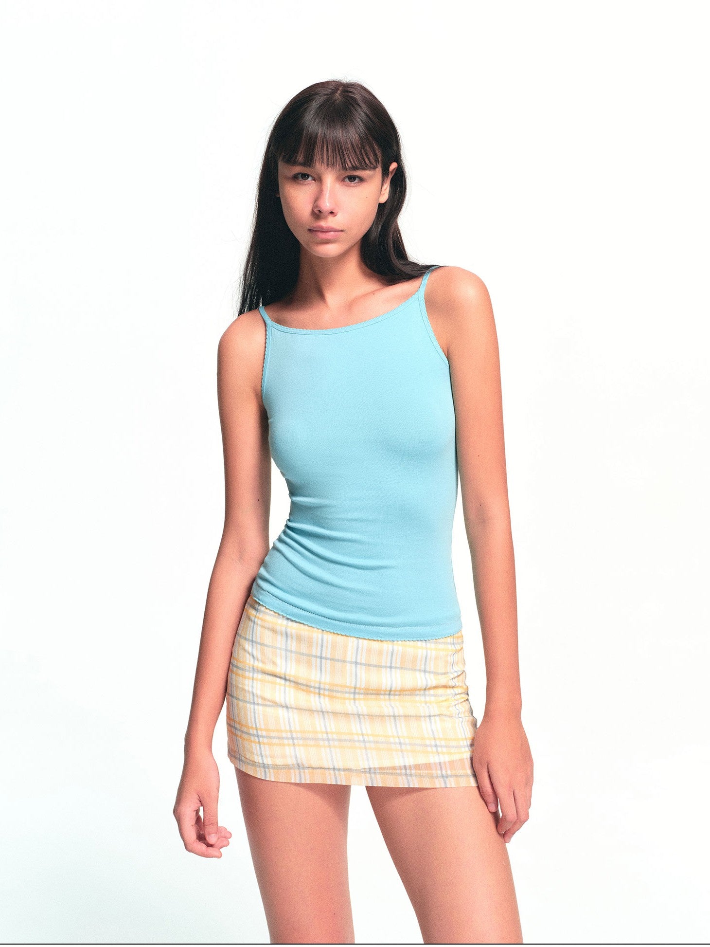 kvkv Blue Convertible Scalloped Hem Slim Fit Women&