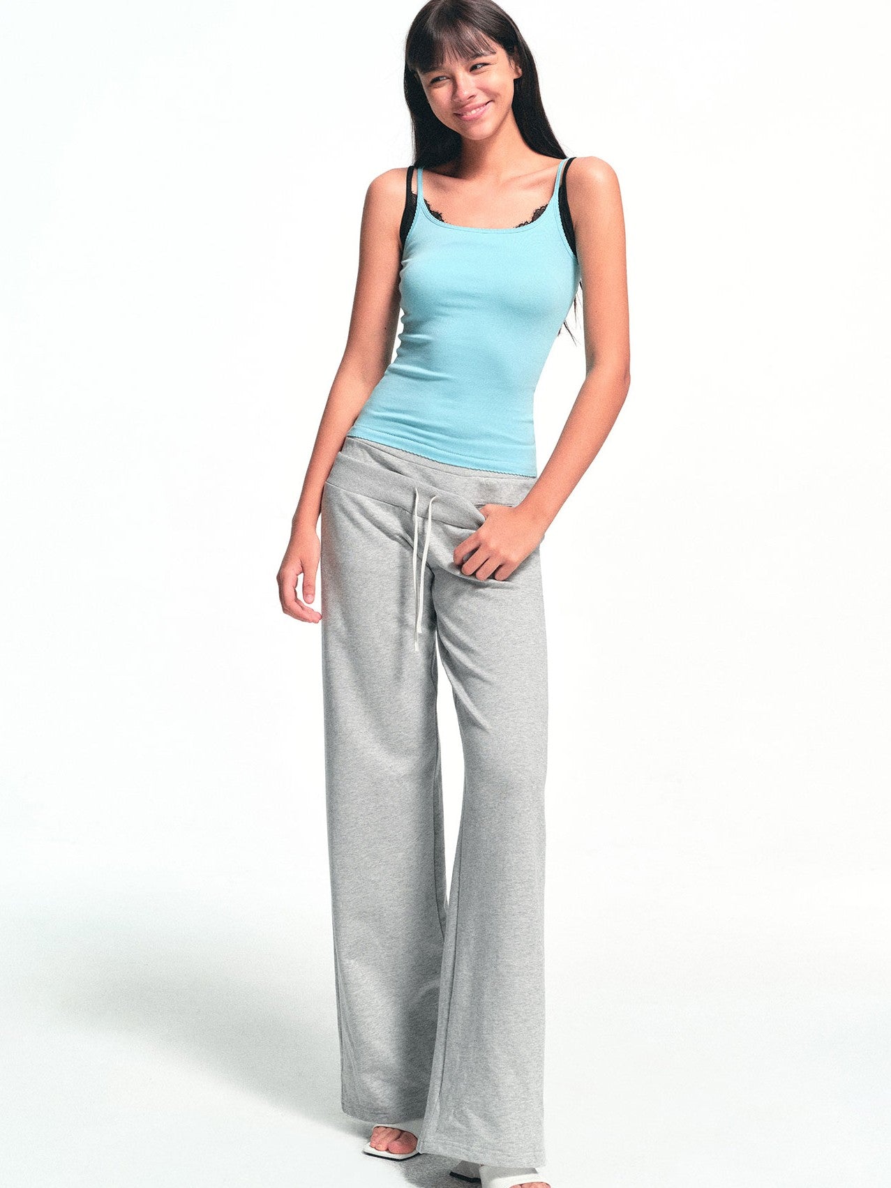 kvkv Blue Convertible Scalloped Hem Slim Fit Women&