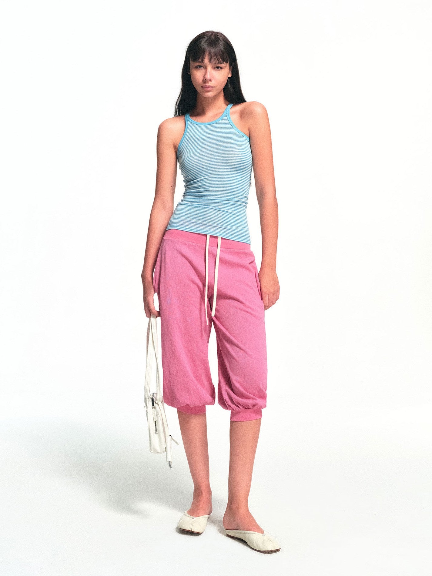 kvkv Blue Striped Boat Neck Reversible Women&