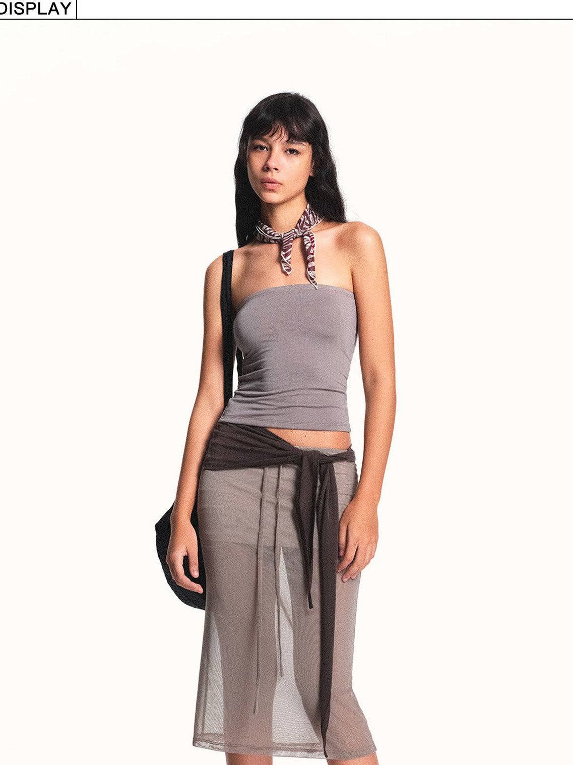 kvkv Breathable Apricot Mesh Double Layer Drawstring Women&