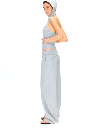 kvkv Breathable Cotton Blend Cropped Zipper U Neck Sporty Casual Women T-Shirt