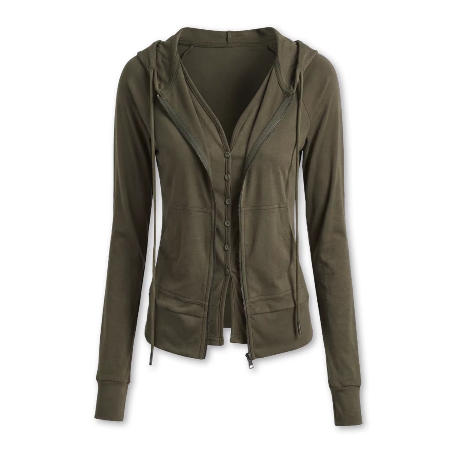 kvkv_Breathable_Cotton_Blend_Zip_Front_Cropped_Athletic_Unisex_Olive_Hoodies_MISSTT