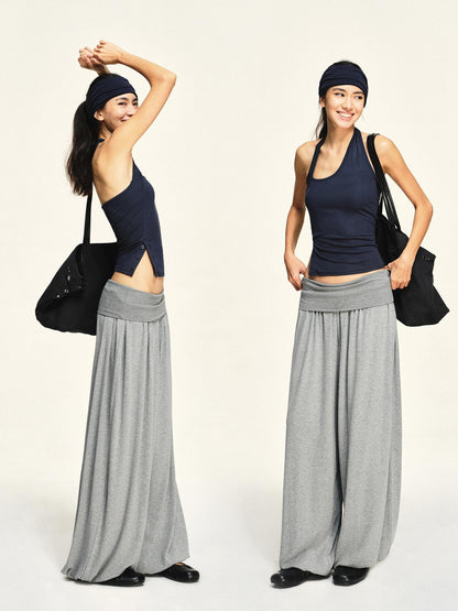 kvkv Button Slit Navy Tencel Modal Women&