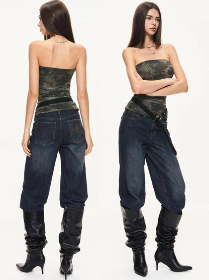 KVKV Yoga Clothing Brand - Camouflage Mesh Bustier Top