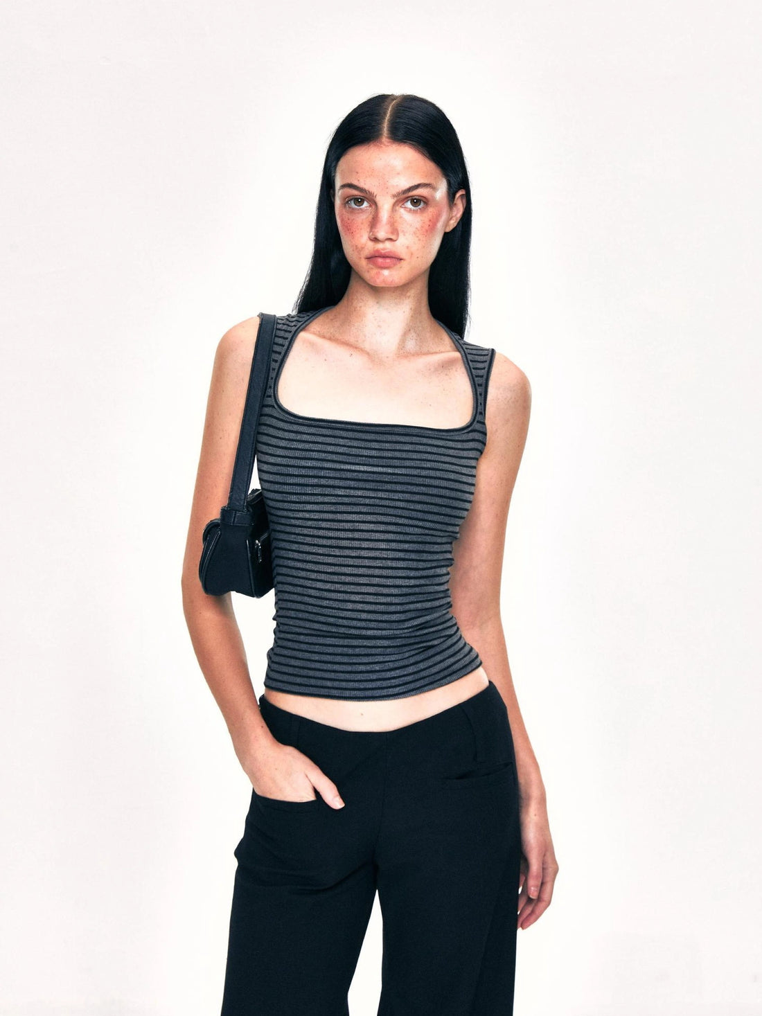 kvkv Camouflage Stripe Camisole Top
