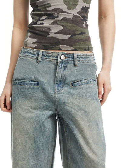 kvkv Camouflage Stripe Slim Tank Top