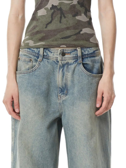 kvkv Camouflage Stripe Slim Tank Top