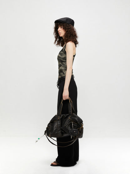 kvkv Camouflage U Neck Slim Fit Cami Top